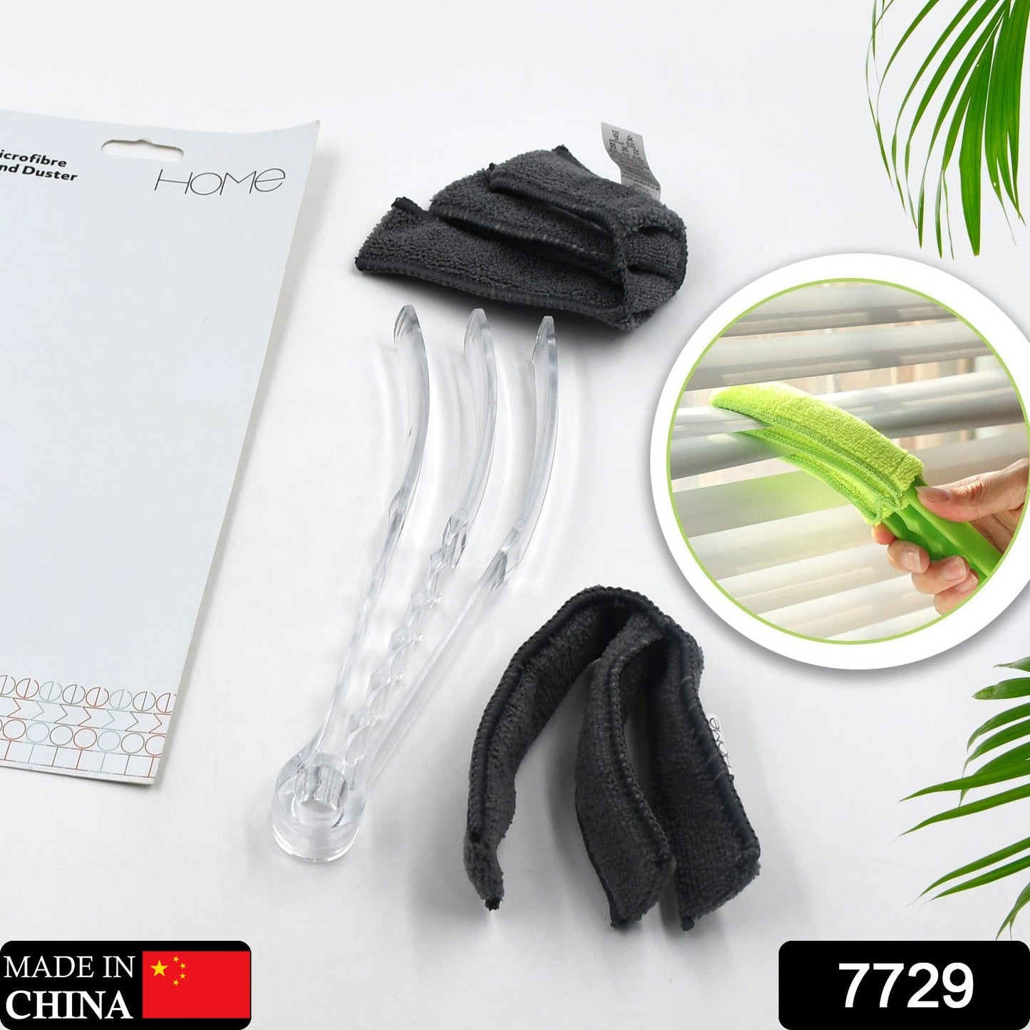 Window Blind Cleaner Brush with Microfiber Sleeves ��� Dusting Tool for Shutters & AC