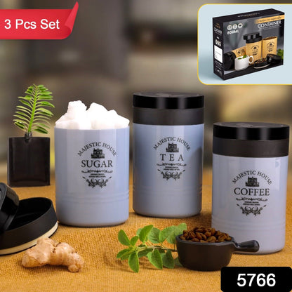 Airtight Containers ��� For Tea, Coffee, Sugar & More (3 Pc