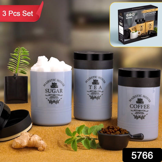 Airtight Containers ��� For Tea, Coffee, Sugar & More (3 Pc