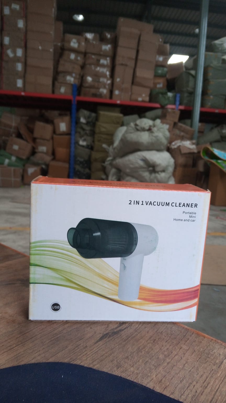 2 in 1 Wireless Vacuum Cleaner ��� 120W Handheld USB Rechargeable for Home & Car