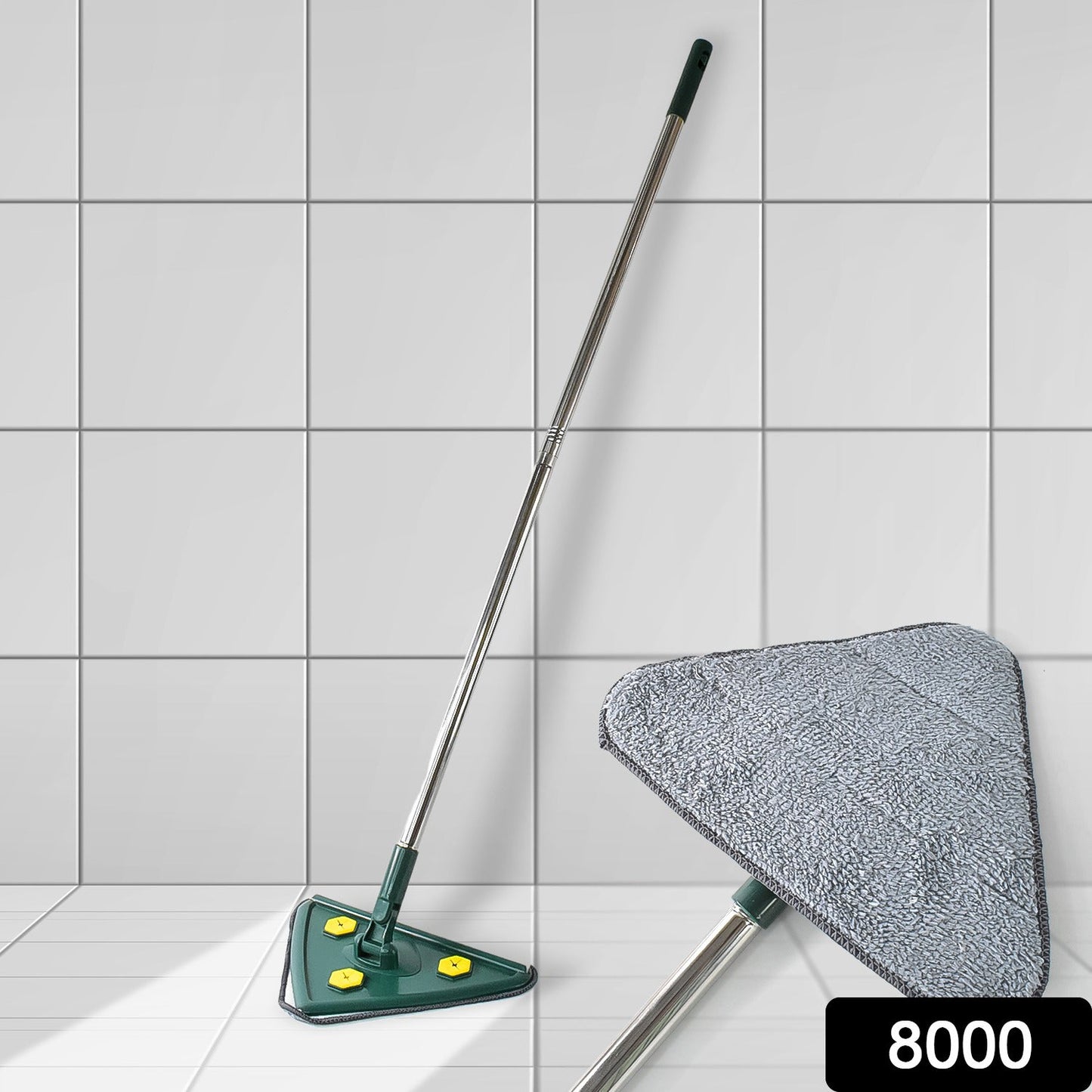 2-in-1 Extendable Triangle Mop ��� Retractable, 360�� Rotating, Telescopic & Reusable Mop He