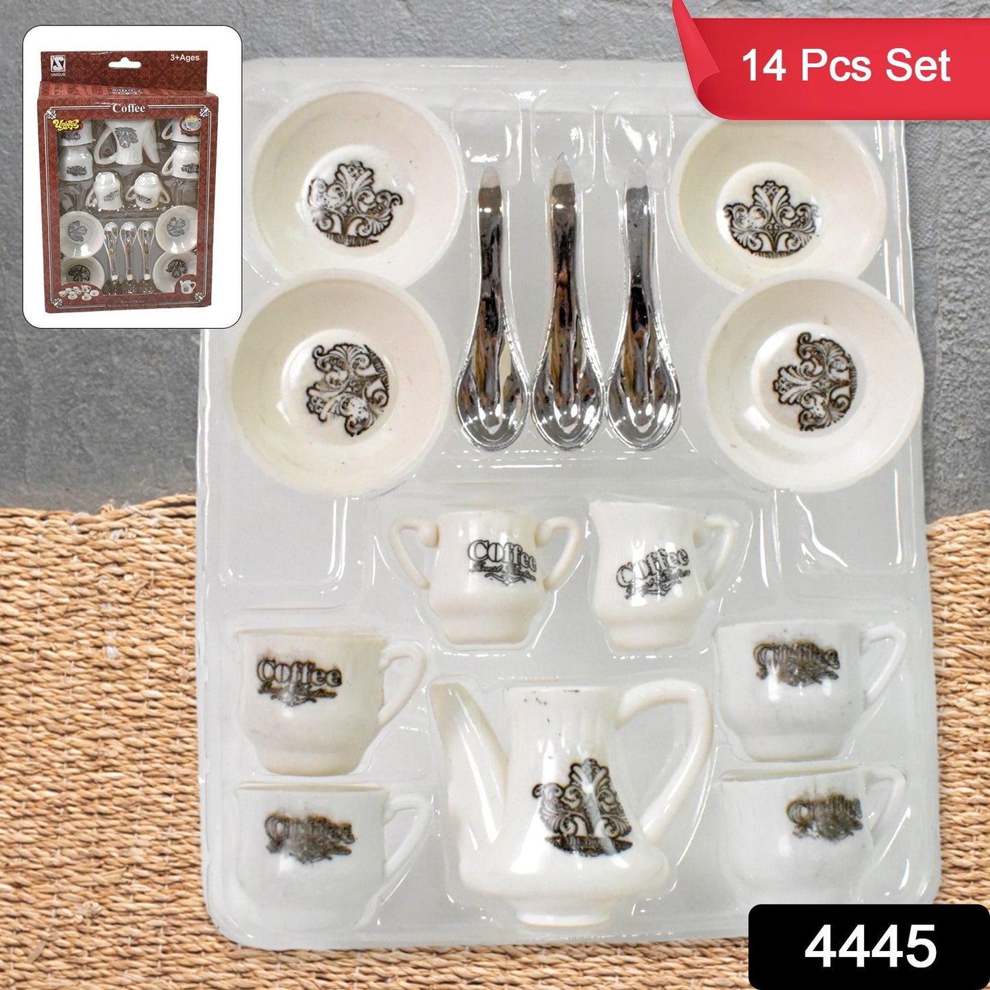 ýýýTickles Tea toy Set | Coffee Kitchen Plastic Set Toy for Kids, Boys & Girls (14 Pcs / Mix Size & Design)