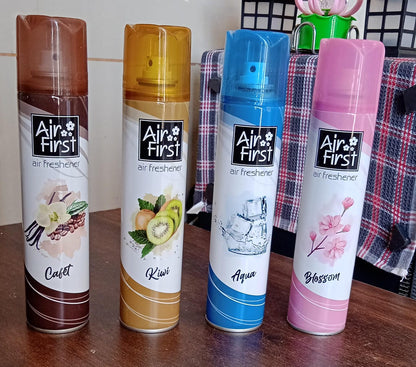 Air Freshener�� | Used In Office, Home, Hotels, Banquets, Carpet Etc, Room Spray Air Freshener, Mix Fragrance Lemon, Kiwi, Blossom, Aqua, Cafet (300 Ml Approx / 1