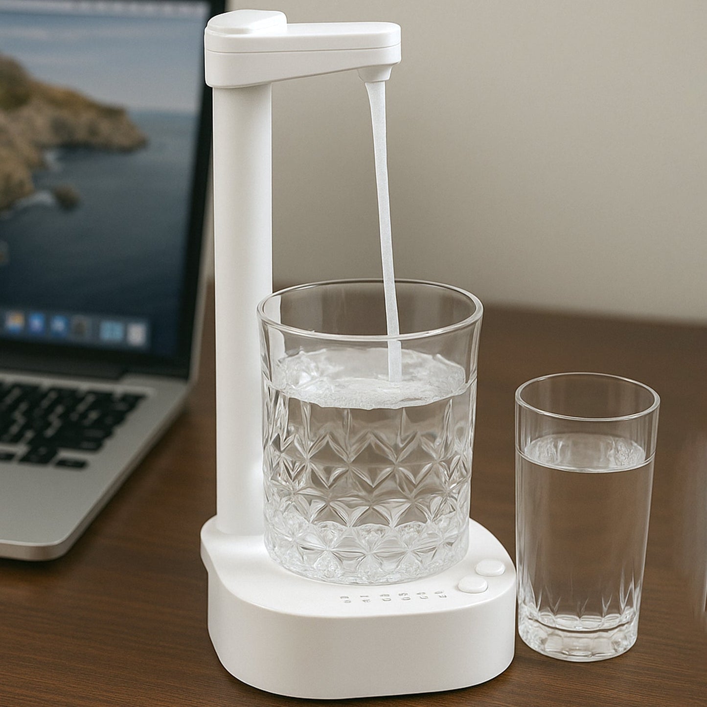 USB Charging Desktop Water Dispenser ��� Smart One Button Operation, Portable Water Pump for Home &