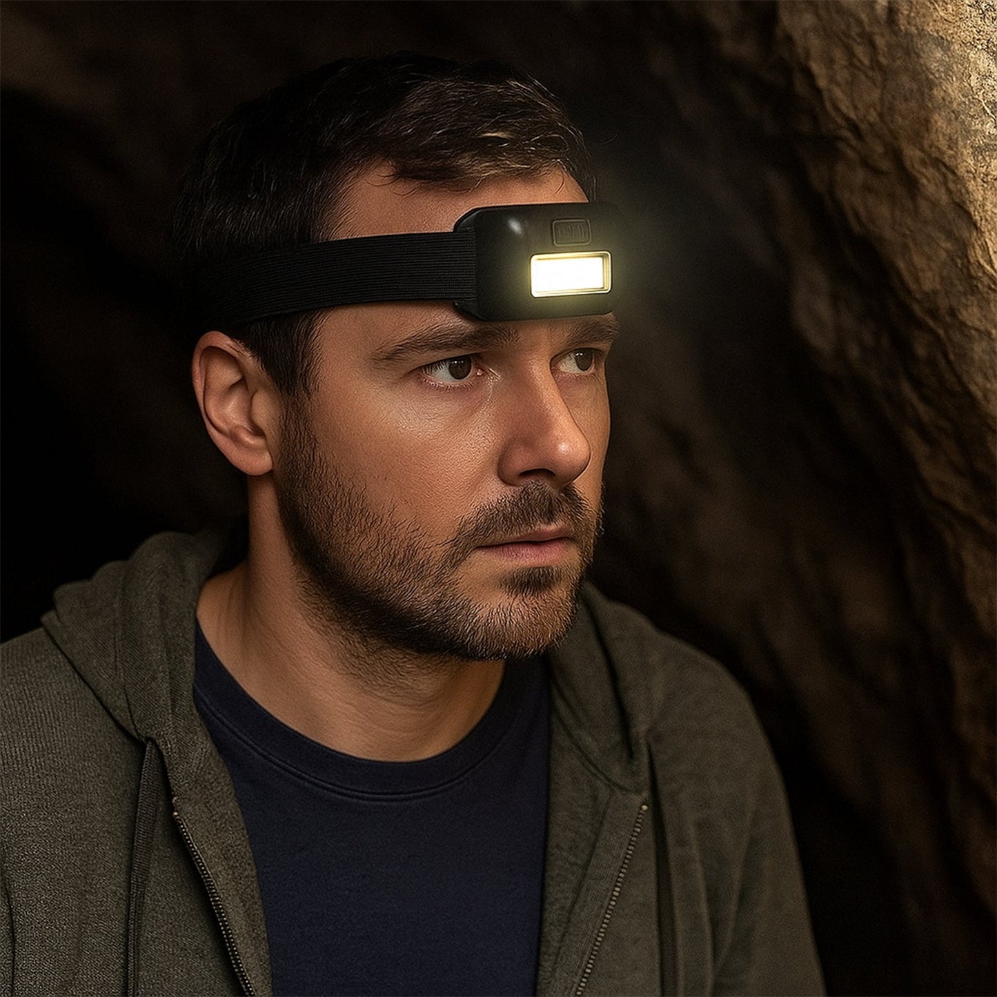 10W COB Waterproof Headlamp ��� Portable Lantern for Camping, Hiking, Cycling & Hunting