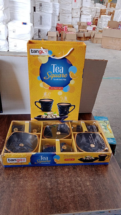 Sweet Buzz 9-Piece Seashell Ceramic Cup Set ��� Ideal for Home &