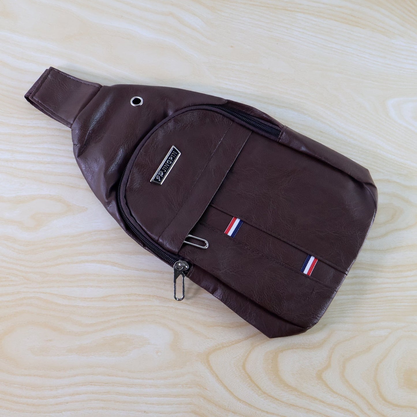 Waterproof Anti Theft Cross-body fanny pack waist bag, Shoulder Bags Chest Men Casual fashion USB Charging earphone hook Sling Travel Bag (1 Pc)