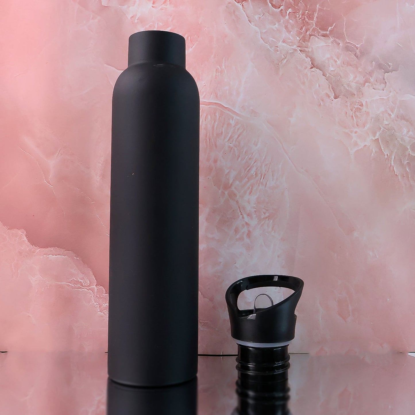 Sports Water Bottle ��� Matte Finish Leak-Proof Reusable Bottle 900 ML Approx