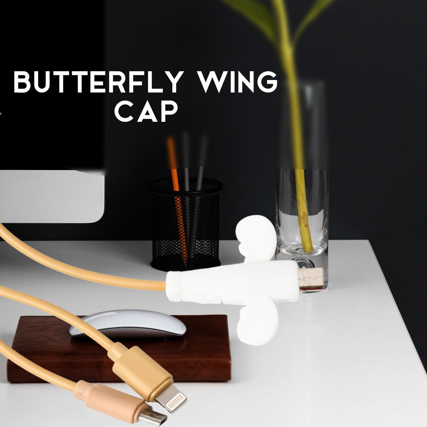 Silicone Data Cable Protector ��� Angel 2-in-1 Cord Saver & Storag