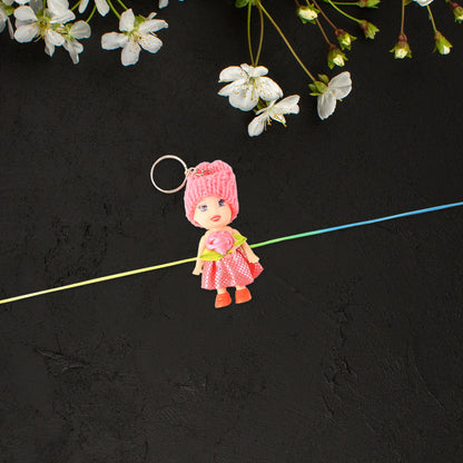 2-in-1 Kids Doll Bracelet cum Keychain ��� Stylish Soft Toy Bracelet for  Daily Use as Bag or Ke