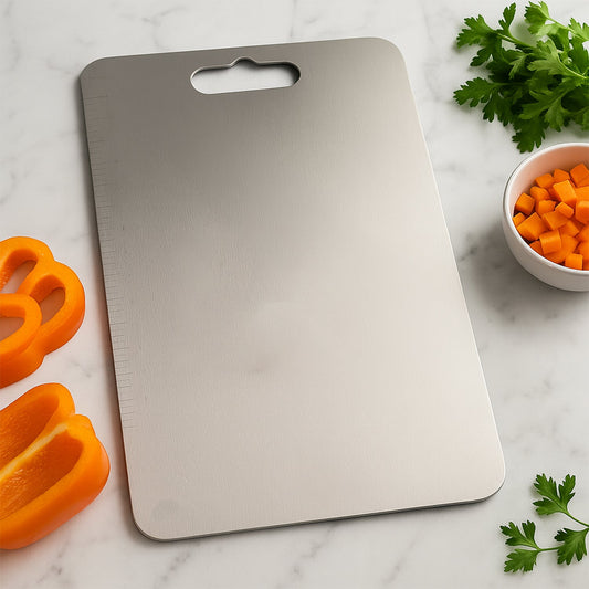 Stainless Steel Vegetable & Fruit Cutting Chopping Board (31��20 Cm / 1