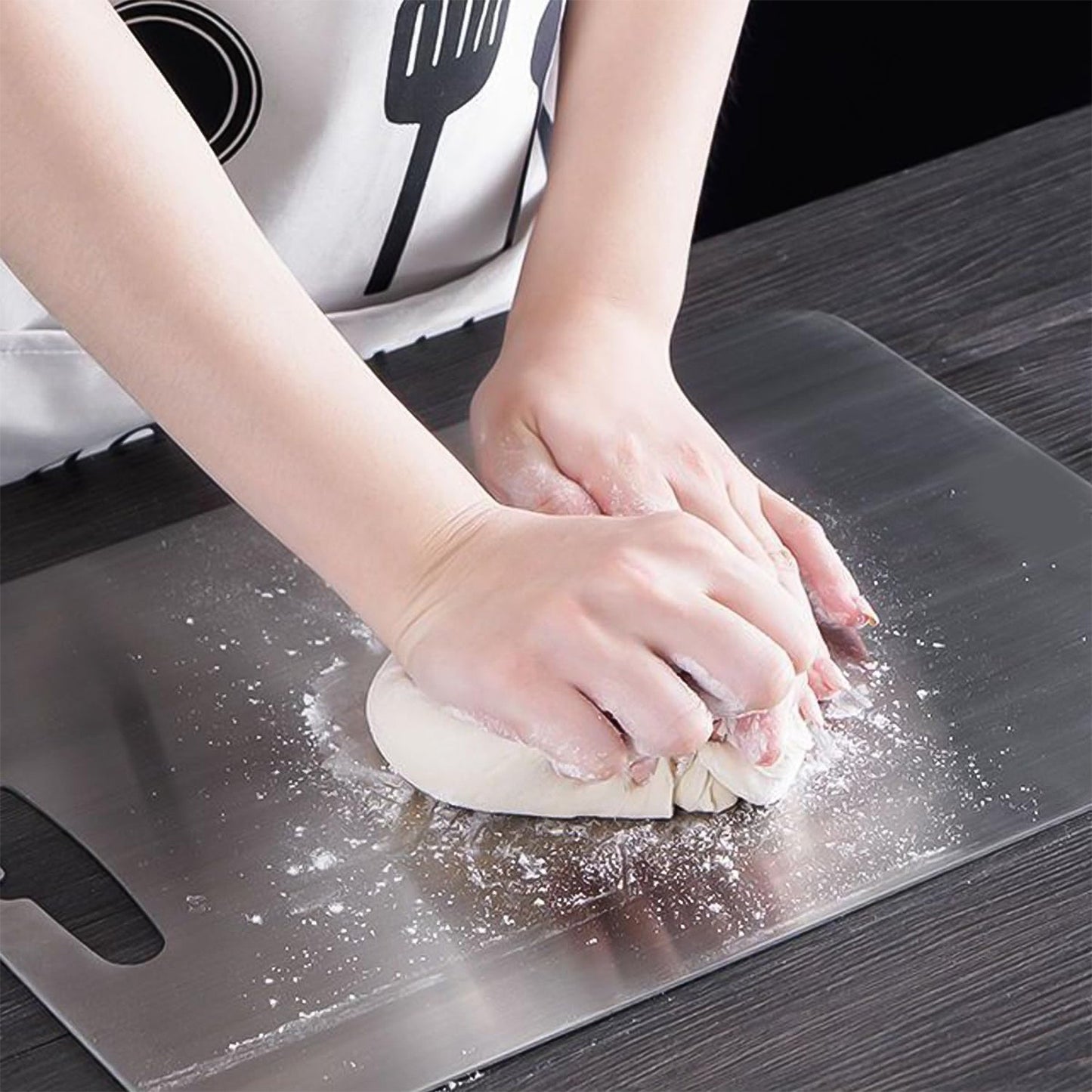 Stainless Steel Vegetable & Fruit Cutting Chopping Board (31��20 Cm / 1