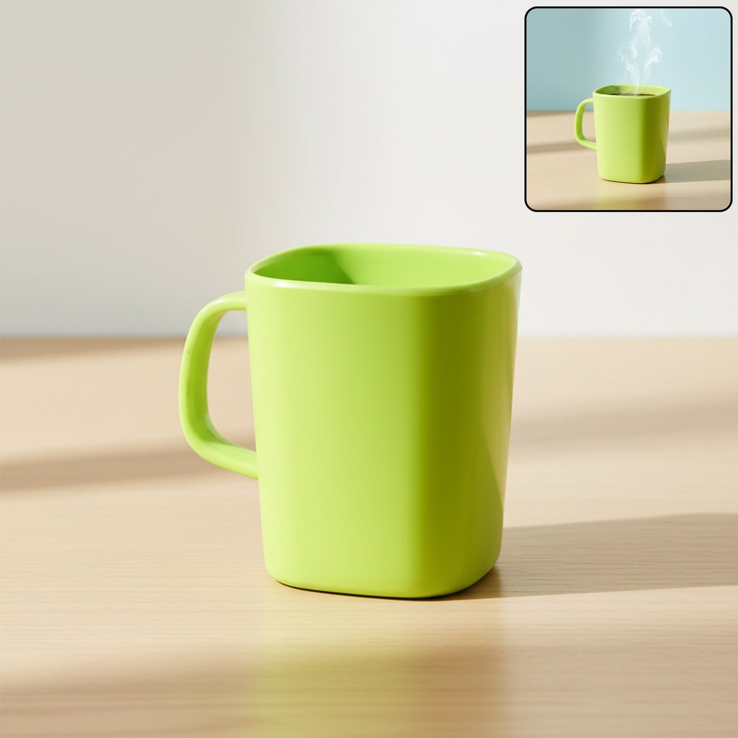 Square Melamine Mug ��� Premium Durable Lightweight Cup