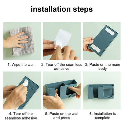 Wall Mounted Multi-Purpose Storage Holder ��� Mobile and Remote Control Organizer