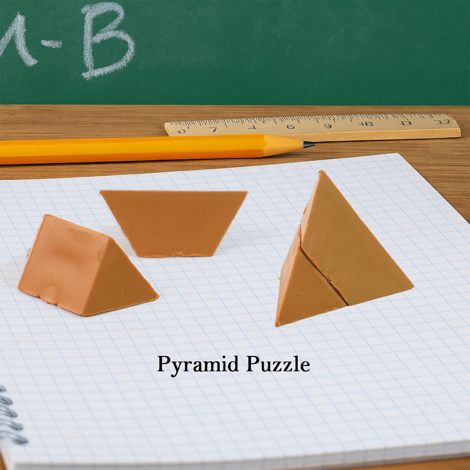 Fun 3D Pyramid Puzzle Block Toy