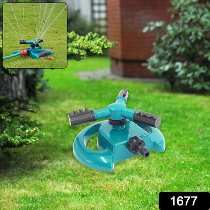 3 Arm 360�� Sector Rotating Water Sprinkler Garden Pipe Hose Irrigation