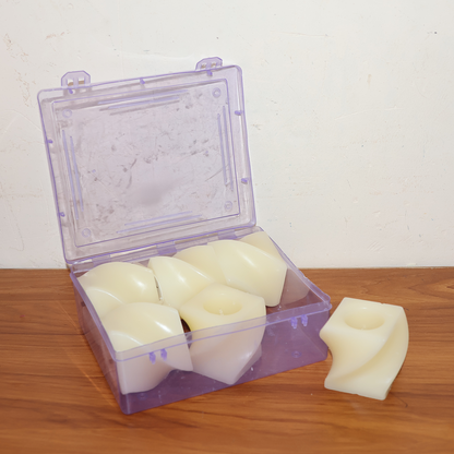 Set of 6 LED Flameless Decorative Candles ��� Square Shape Tealight