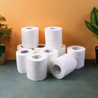 Toilet Tissue Rolls ��� Soft Embossed Bathroom Tissue, 220 Sheets �ï¿