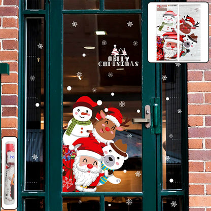 Christmas Theme Glass & Wall Sticker 90x60 cm ���