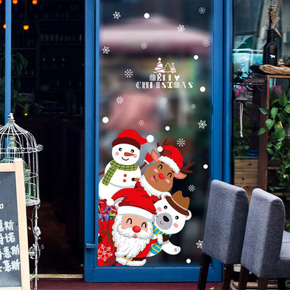 Christmas Theme Glass & Wall Sticker 90x60 cm ���