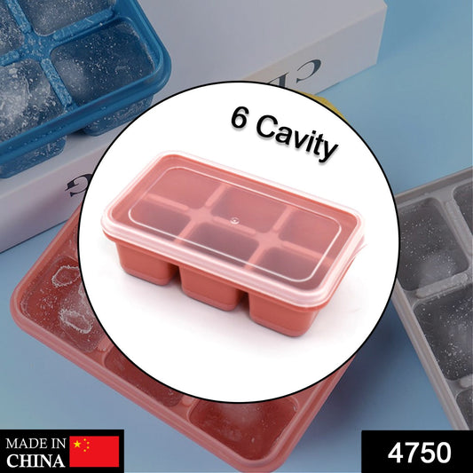 6-Cavity Silicone Ice Tray ��� Ideal for Kitchen & Ho