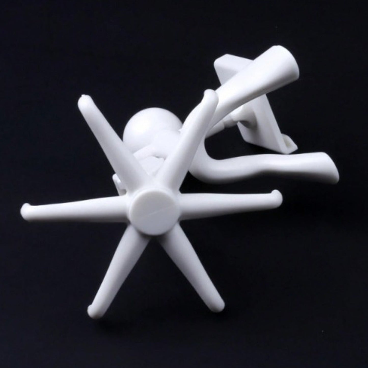 360�� Rotating 6-Claw Hook ��� Kitchen & Bathroom Organizer (1 P