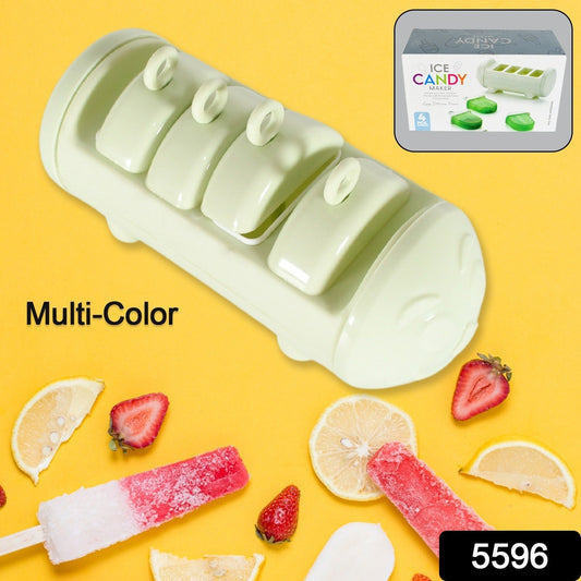 Cartoon Ice Candy Mold ��� 4-Cup Multicolor Set