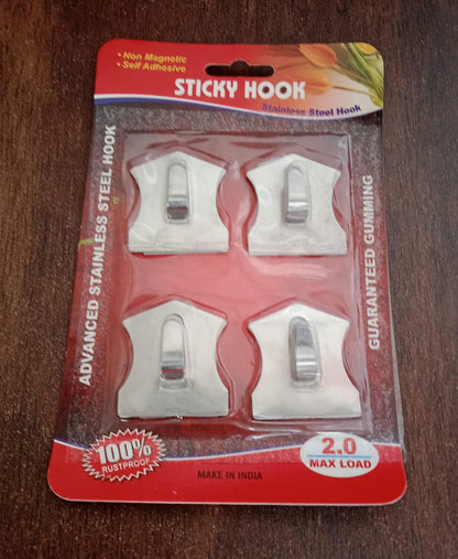 Self-Adhesive Stainless Hooks ��� Waterproof for Robes, Coats &