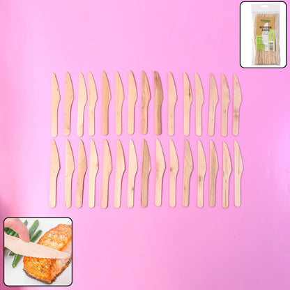 165mm Wooden Knife ��� 30 Pc