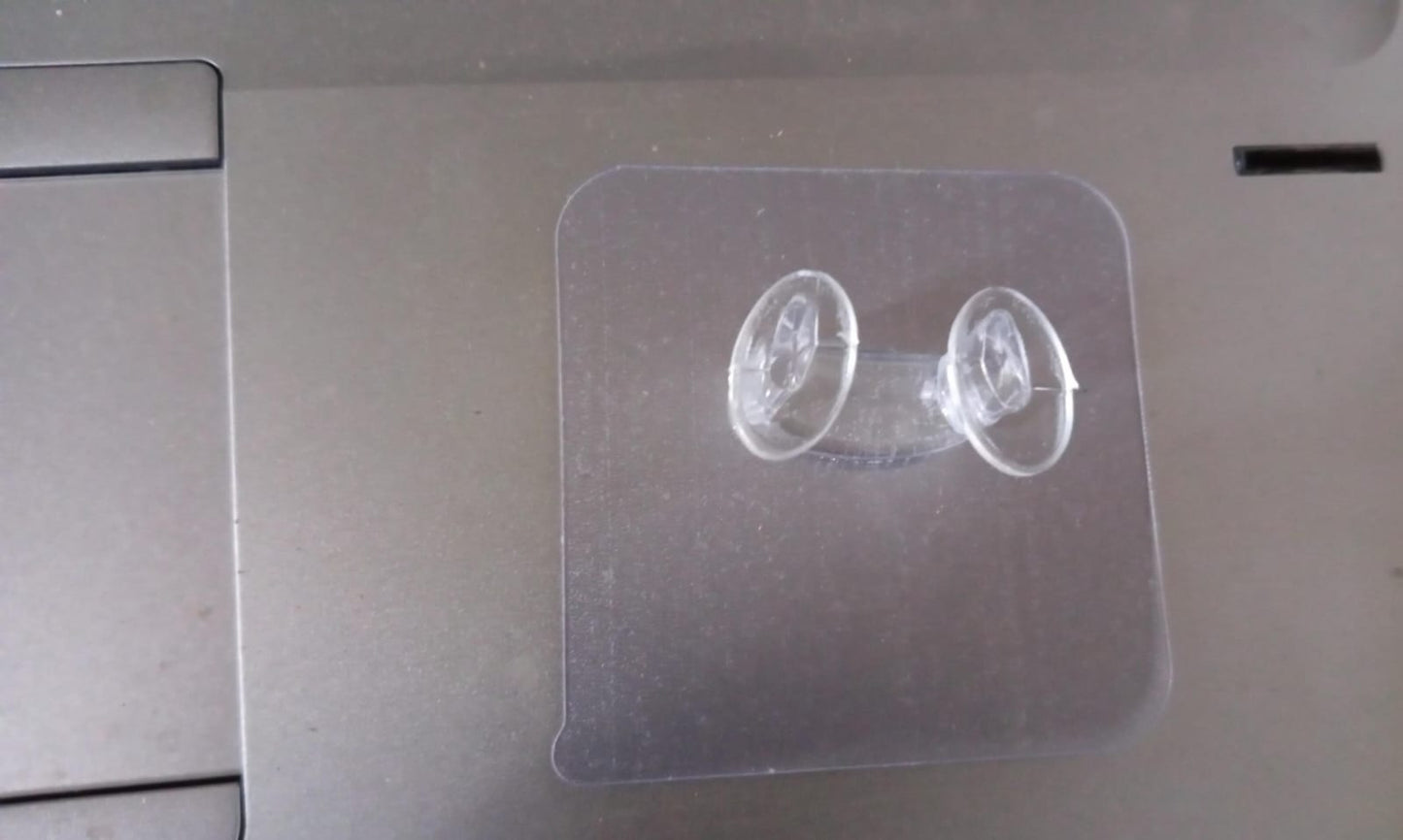 Transparent Self-Adhesive Wall Hook ��� Drill-Free, Waterproof & Oil-Proof for Toothbrush, Socket