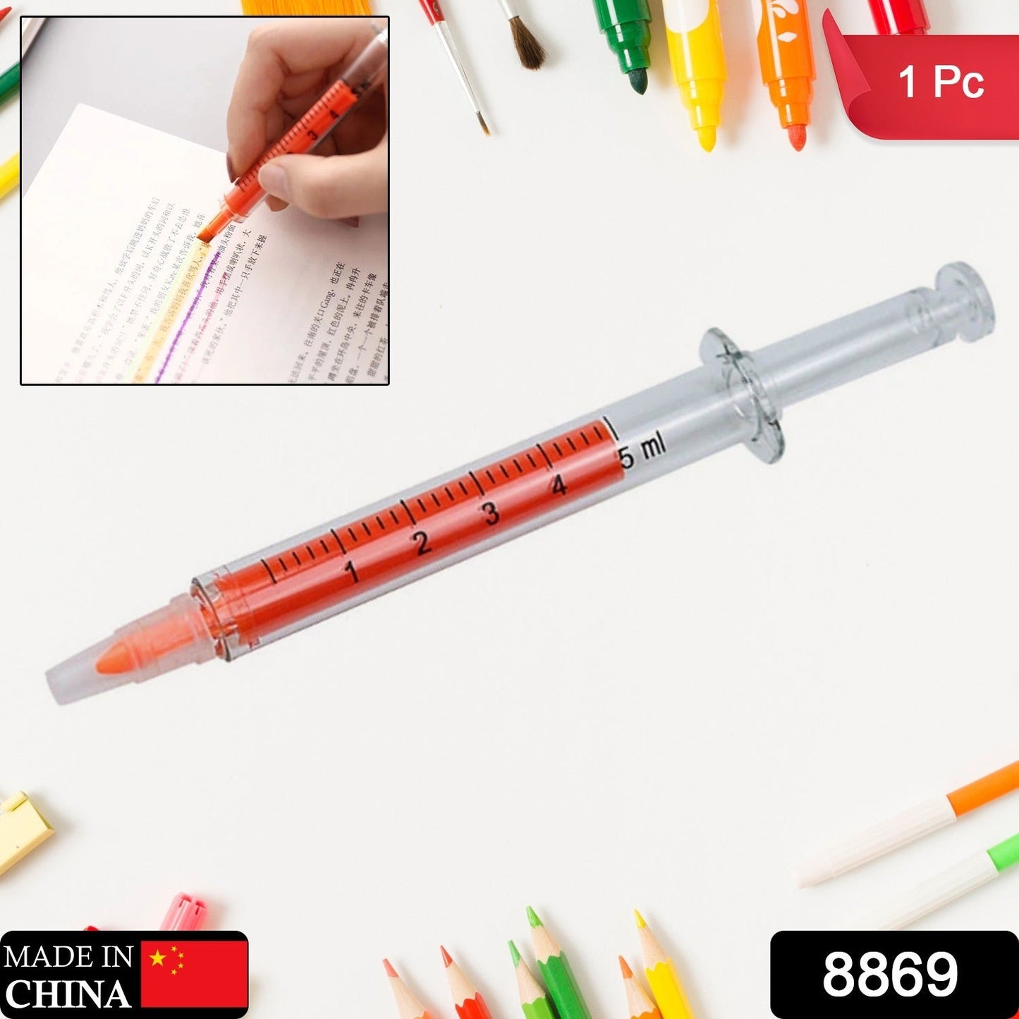 Creative Fluorescent Highlighter ��� Watercolor Marker for Kids, Study & Office