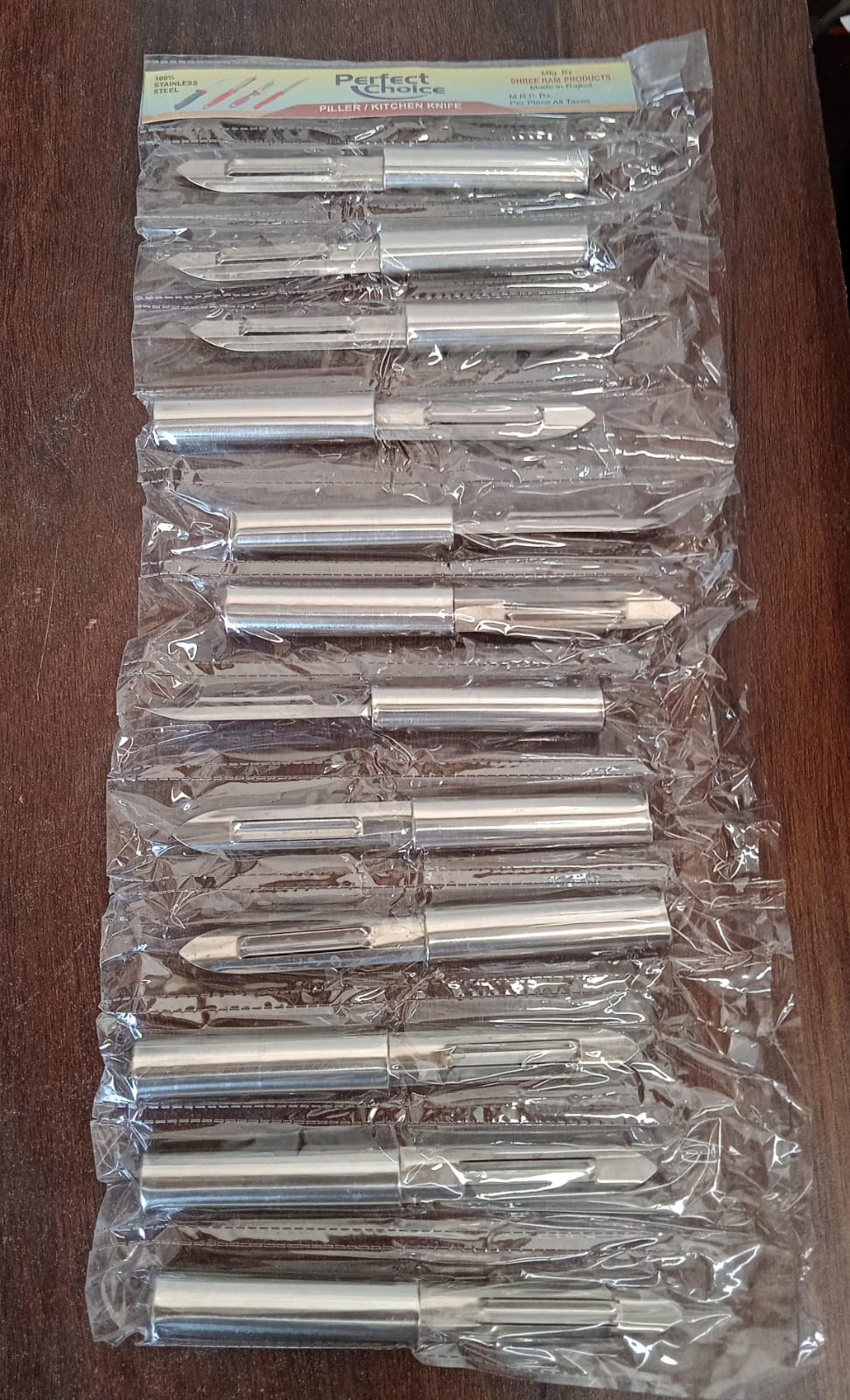 Stainless Steel Peeler Set ��� Multi-Purpose Handle for Peeling & Shredding (12 Pc