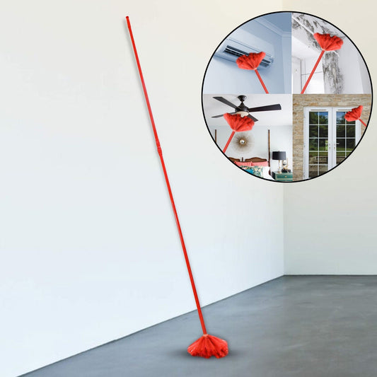 90-inch Metal Extendable Cobweb Brush ��� Ceiling, Fan & Light Dust Cleaning (M