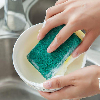 2-in-1 Multi-Purpose Scrub Sponge ��� Wear Resistant Dish & Furniture Cleaner