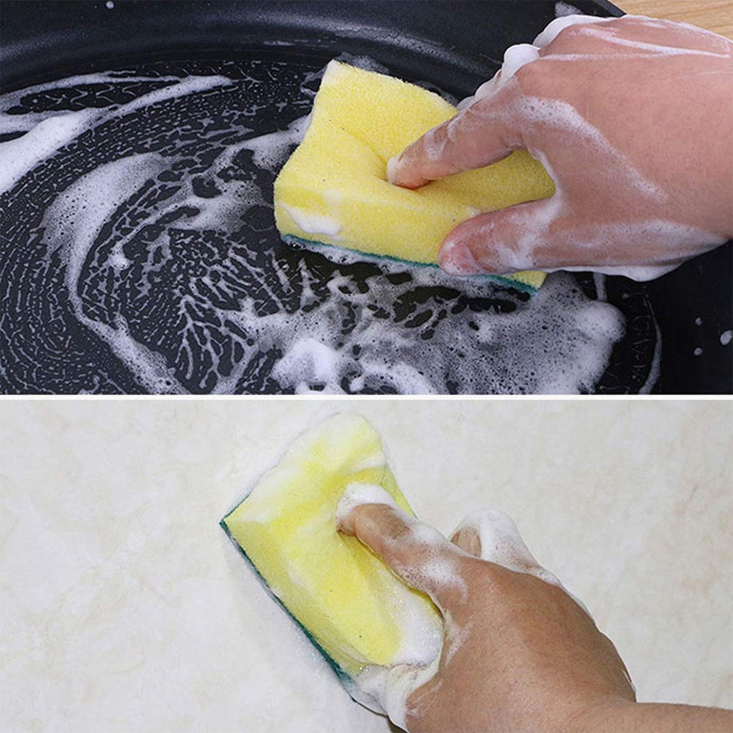 2-in-1 Multi-Purpose Scrub Sponge ��� Wear Resistant Dish & Furniture Cleaner
