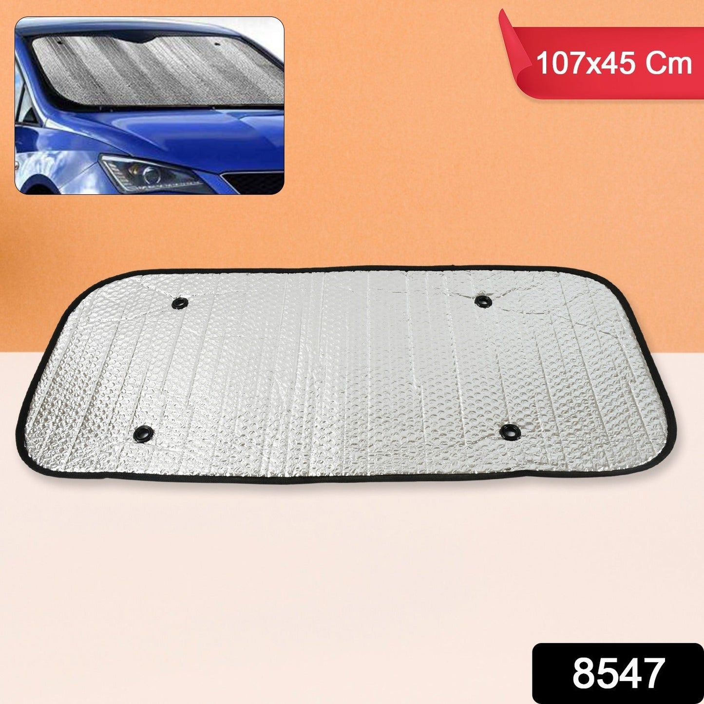 Car Windshield Sun Shade, Blocks UV Rays Sun Visor Protector, Keeps Your Vehicle Cool Sunshade for Cars, SUVs, Trucks, and Vans (107��45