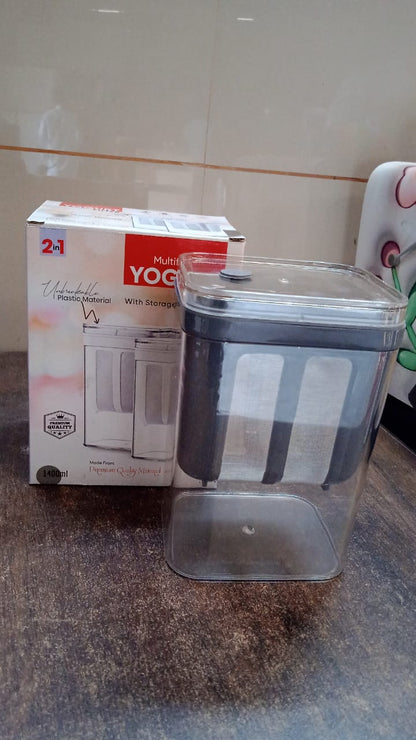 2 in 1 Yogurt Strainer with Storage Box ��� 1100ml (Plastic +