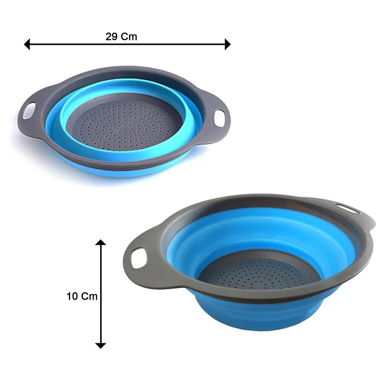 Round Sili Strain used in all kinds of household and official kitchen purposes as a Foldable utensil.