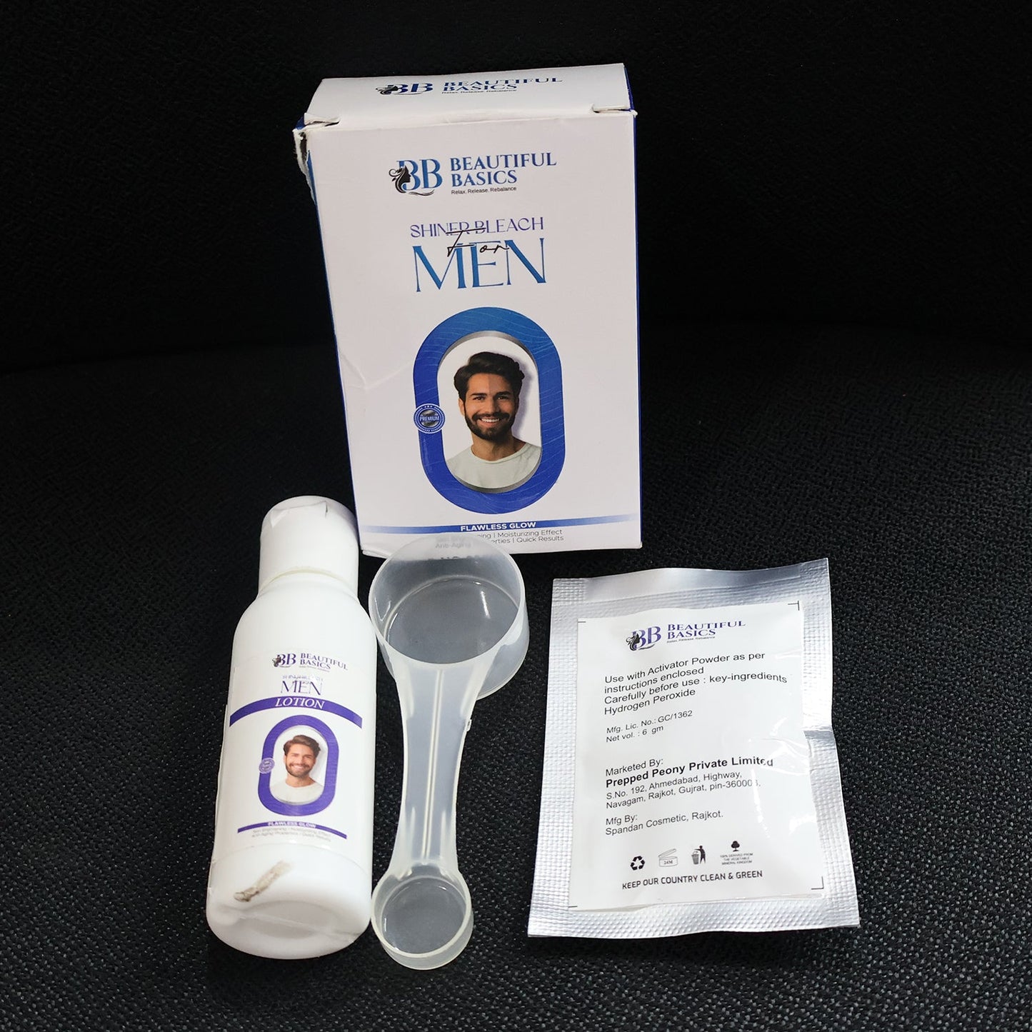 Beautiful Basics Men���s Simple Bleach Cream Kit (
