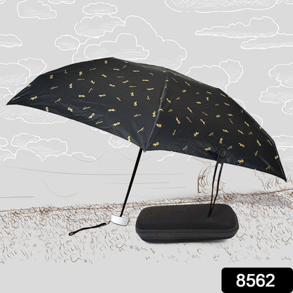 3-Fold Cute Umbrella ��� Sun & Rain Protection, UV Shield (1 Pc / With Zip