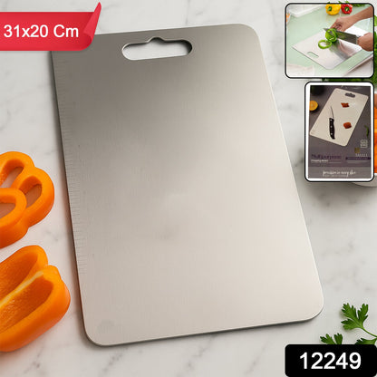 Stainless Steel Vegetable & Fruit Cutting Chopping Board (31��20 Cm / 1